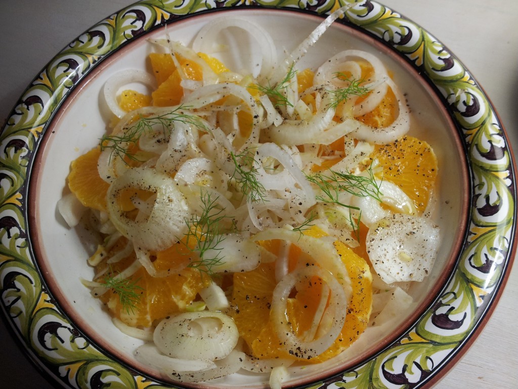 salade sicilienne à l'orange