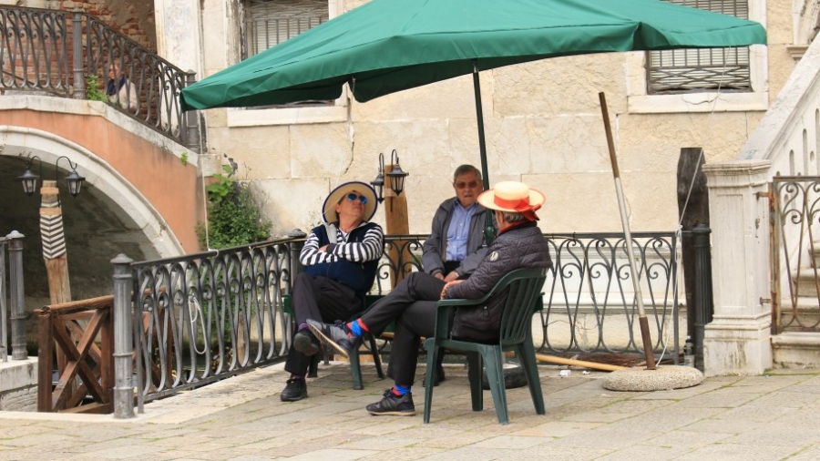 gondoliers Venise