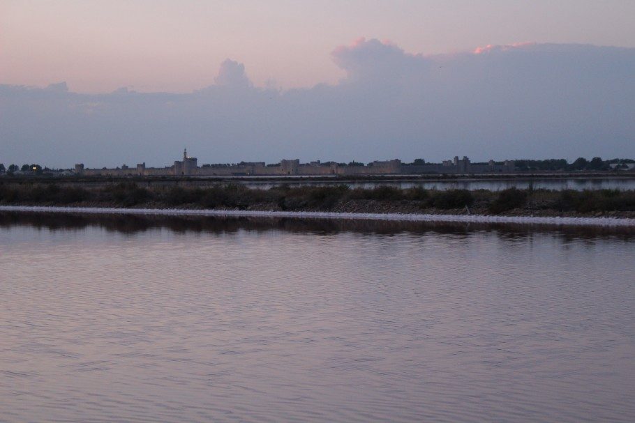 coucher de soleil aigues mortes